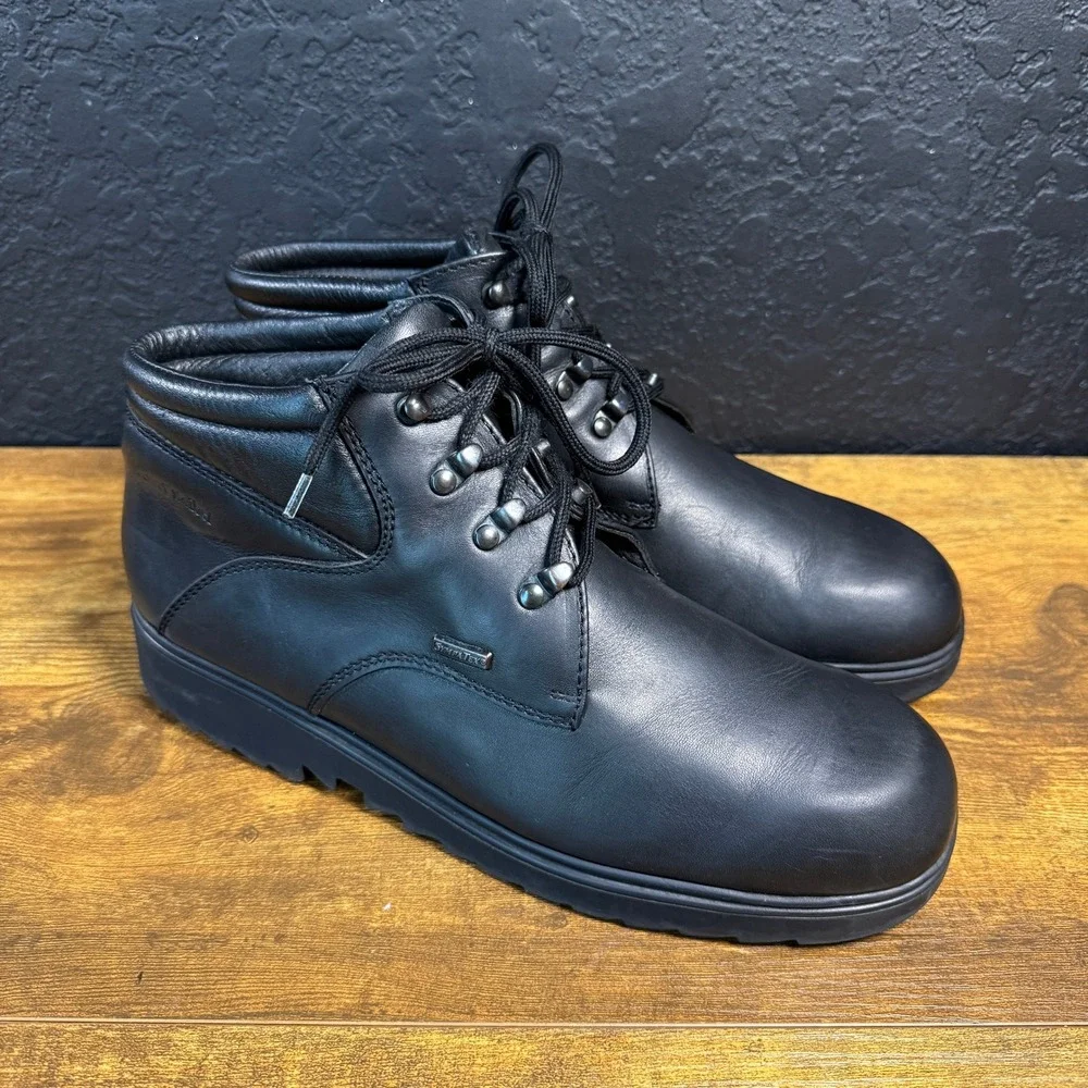 Josef Seibel‎ Sympatex Black Leather Waterproof Ankle Boots Mens Size 9M